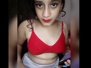 Cute desi girl with big boobs gets naughty in bed
