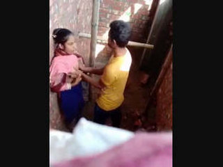 Indian girl gives oral pleasure to her partner in secret, caught on camera