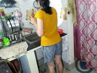 Desi Savitha's kitchen encounter with her lover