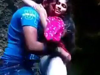 Young couple's steamy outdoor encounter captured on camera