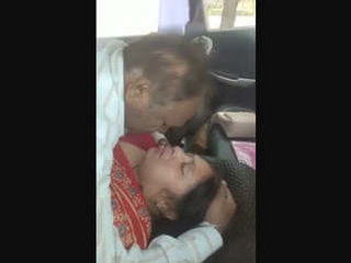 Neighbour seduces and has sex with auntie in car