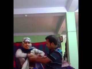 Pakistani girl in hijab sucks hard and gets her boobs bounced