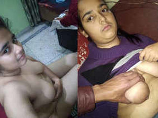 Desi wife enjoys threesome with husband and friend, moaning with pleasure